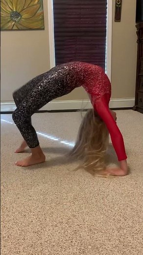 Gymnastics frog stand scorpion backbend