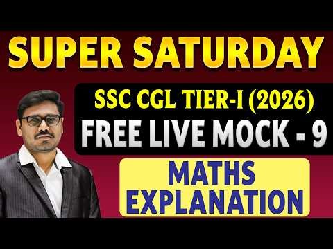 CGL TIER-I FREE LIVE MOCK-9 MATHS EXPLANATION by RAJKUMAR SIR || EVEREST COACHING POINT