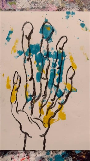 HAND — Day 73 | Charcoal on Paper 👁️