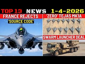 Indian Defence Updates : Rafale No Source Code,Zero Tejas MK1A Delivery,Swarm Drones Launcher Order
