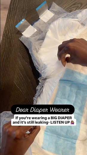 Don’t let the size of a diaper disappoint you 👀 #diapered #adultdiapers #incontinenceproducts