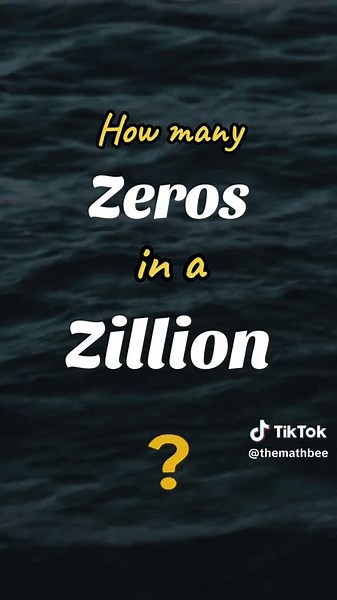 How many zeros in one zillion? #teachingmath #tiktokmathteacher #mathtricks #mathhacks