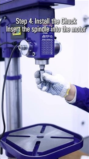 From box to bench: installing the SALI BENCH TYPE DRILL PRESS.#SetupGuide#Satisfying #youtubeshorts