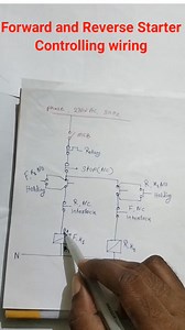 189K views · 2.6K reactions | Forward and Reverse Starter Controlling wiring diagram Full explain......... #shortsvideos #shortsreels #shortshorts #short #share | Electrical Technical | Facebook