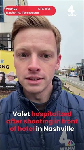 Valet hospitalized after shooting in front of Nashville hotel