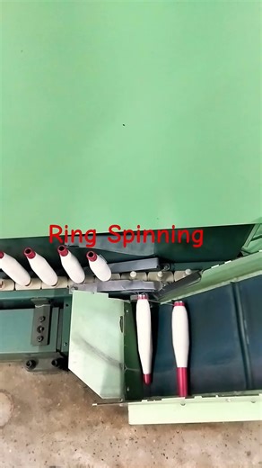 Ring Spinning #machine #RingSpinning #textile