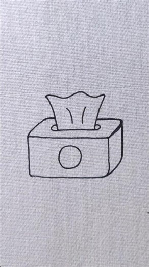 Tissue box Drawing || #shorts #viral #art #trending #youtubeshorts