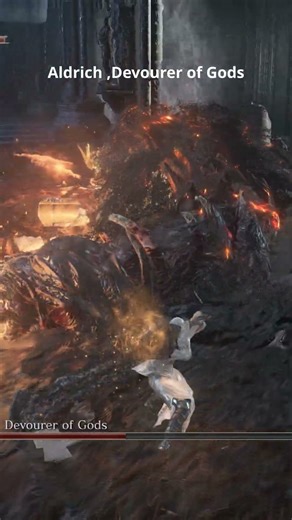 Aldrich, Devourer of Gods | Dark Souls 3 Boss Fight #shorts #bossfight #eldenring #bossfightgaming