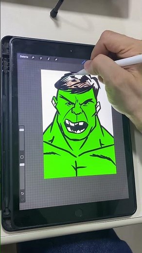 I drew the Hulk #hulk #marvel #drawing