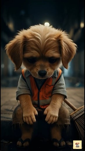 • This Puppy Work Hard For Whole Night… For One Bread 🍞 #shorts