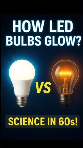 Why Do LED Bulbs Glow? 🔥 Simple Science in under 60 sec #light #led #ledbulb #ledvsbulb