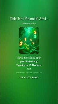 Not Financial Advice #cryptocomedy #cryptoparody #notfinancialadvice