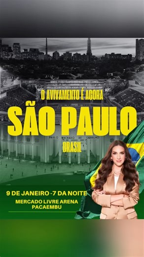 Kathryn Krick on Instagram: "O AVIVAMENTO É AGORA — SÃO PAULO, BRASIL‼️ Um poderoso mover de Deus está acontecendo AMANHÃ, 9 de janeiro! A Apóstola Kathryn Krick estará ministrando so por uma noite na Mercado Livre Arena Pacaembu! Deus se moverá com poder para trazer cura, libertação, impartição e o fogo do Seu Espírito. Este evento é GRATUITO e aberto para todas as idades. Convide seus amigos, familiares, pastores e igrejas! Não deixe ninguém perder este evento transformador que chega ao Brasil