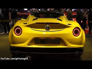 Yellow Alfa Romeo 4C Spider - Geneva Motor Show 2015