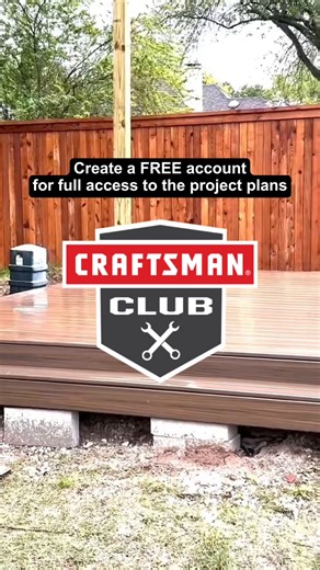 17K views · 39 reactions | First project of the summer? Building a backyard deck ✅. Visit https://bit.ly/454V17a to join CRAFTSMAN CLUB® for free and gain exclusive access to Step By Step *20V MAX battery, maximum initial battery voltage (measured without a workload) is 20 volts. Nominal voltage is 18. Product and video sponsored by CRAFTSMAN® | Craftsman | Facebook