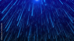 Beautiful Luxury Award party stage Blue stage glitter animation. stars, multiple spotlight particles. light streak. awards event ceremony background, Oscar awards performance. galaxy, 3D 4K 2025