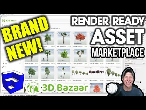 BRAND NEW! Render Ready Asset Marketplace for SketchUp!