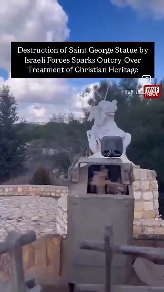 @MusafirNafar @saragaza94 The destruction of a Saint George statue by Israeli forces in a Christian Lebanese village is a blatant attack on Christianity. The Perpetrators of such acts must be held accountable and denied peace ✌🏽, as they persist in erasing Christian cultural heritage.