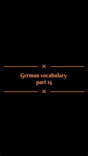 Learn German | German vocabulary | German for beginners | Free German Course