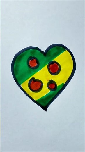 How to Draw a Colorful Heart ❤️ | ハートの描き方 Easy Drawing