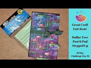 Craft Fair Series 2020 ~ Dollar Tree Post It Pad Stepped Up!