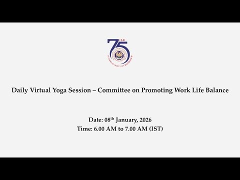 Virtual Yoga Session – Committee on Promoting Work Life Balance