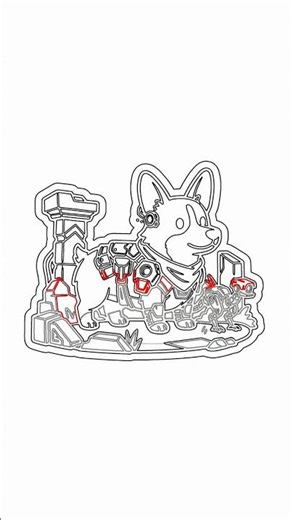 Draw a Sci-Fi Corgi! Easy Step-by-Step for Beginners with Chillify