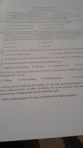 While you are designing a square footing for a certain building... | Filo