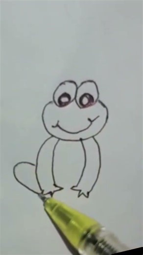 easy frog drawing