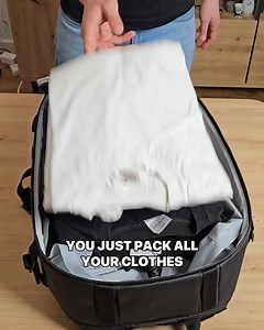 58K views · 371 reactions | Triple your packing space when traveling with the NEW TravelPack™ Vacuum Kit. The kit includes: ✔ Modular vacuum compression bags ✔ Portable & rechargeable air pump ✅ Waterproof, anti-rip vacuum bags ✅ Carry-on sized to fit in any travel bag ✅ Odor-proof packing ✅ USB-C rechargeable air pump: 20 uses on full charge ✅ 1-year warranty Save 60% packing space and travel smarter. Get your kit today. | Ekster | Facebook