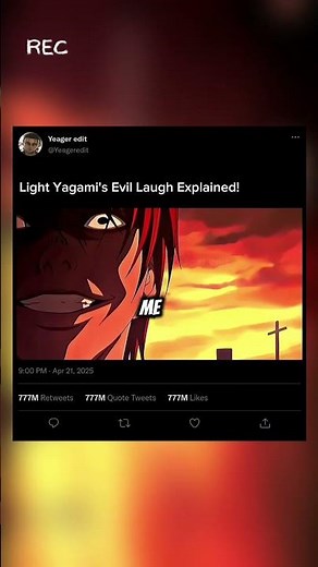 Light Yagami Laughs Like a Demon | Death note |#DeathNote
