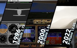 1/3世纪的飞行 - X-Plane历代版本混剪