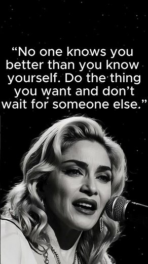 ✨Madonna Said This—And Everyone Needs to Hear It ! #MadonnaQuotes #madonna