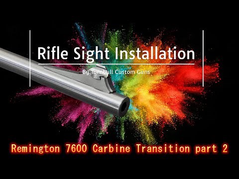 Rifle Front Sight installation on a Remington 7600 - Part 2 of our Barrel cutting series.