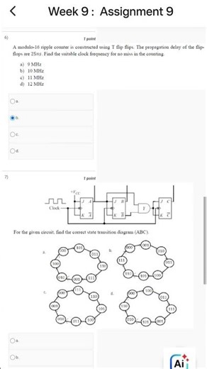 Digital Electronic Circuits NPTEL Week 9 Assignment #nptel #exam