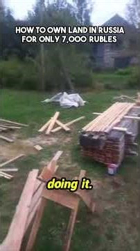 OWN Land in Russia for the Price of a Fancy Dinner?! The 7,000 Ruble Secret.