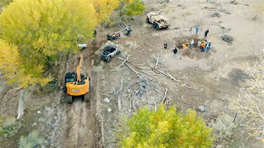 I’ve seen stuck machines before, but nothing like this dozer