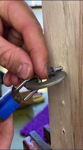 Here's a simple way to install a padlock#shorts