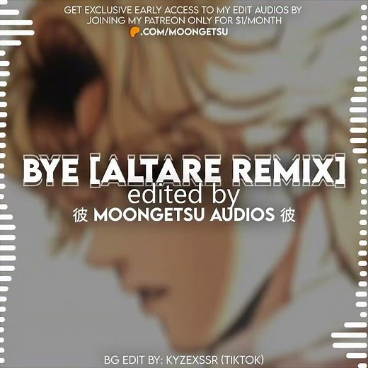Ariana Grande - BYE [Altare Remix] | Edit Audio