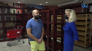 A new specialty grocery store will soon open in the Washington Mall. The English Market, will offer imported and local fresh fruit and vegetables, meats, fresh seafood, wine and spirits, as well as an array of other grocery products. Also on offer will be a hot and cold buffet, a soup and salad bar, & coffee and pastries. Owner Fabio Iannone today gave Dianne Brewer and cameraman James Barbosa, a tour of the market (still undergoing final touches) which will sell mainly European products and wil