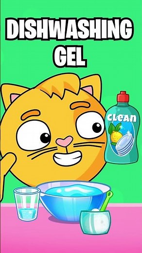 Bubbles Gone!? | Make a soap solution handmade for kids 🫧 #kids #animation