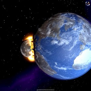 49K views · 550 reactions | Moon Hits Earth  | Universe Science | Facebook