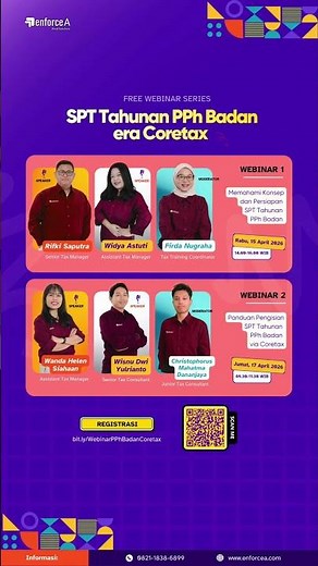 🚨 FREE WEBINAR PAJAK 2026 – SPT TAHUNAN PPh BADAN ERA CORETAX