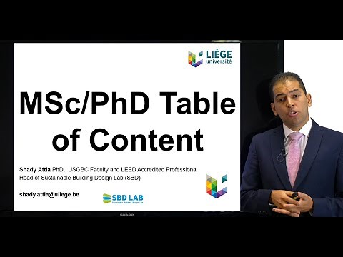 MSc/PhD thesis structure