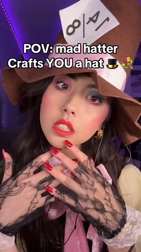 Asmr pov mad hatter crafts you a new hat 🎩💐 Whisper-ween mad hatter... #asmr #asmrvideo #asmrsounds | Angelic Lofi ASMR