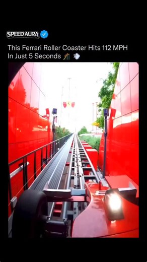 SPEEDAURA|🏎️ on Instagram: "Engineered with Ferrari precision, this ride is pure mechanical power. ⚡️ At Ferrari Land in Spain, Red Force launches riders with magnetic LSM technology, the same principles used in high-speed trains, to create a surge of acceleration that feels like a jet catapult. Towering at 367 feet, it’s the tallest roller coaster in Europe, designed to push human endurance to the edge. This is Ferrari’s obsession with speed, transformed into an experience you’ll never forget.
