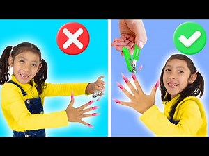 Maddie’s Nail Disaster! Learn Why Clean Nails Matter! - Videos For Kids