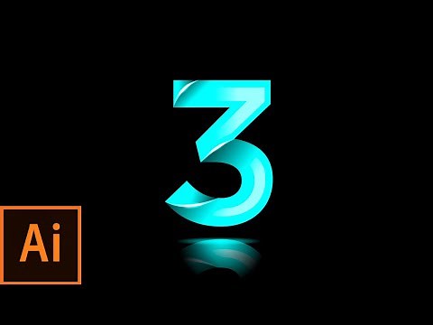 How to Make Number 3 Logo in Illustrator (TUTORIAL)
