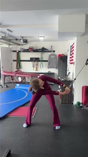 Bent-over cable transverse rotation