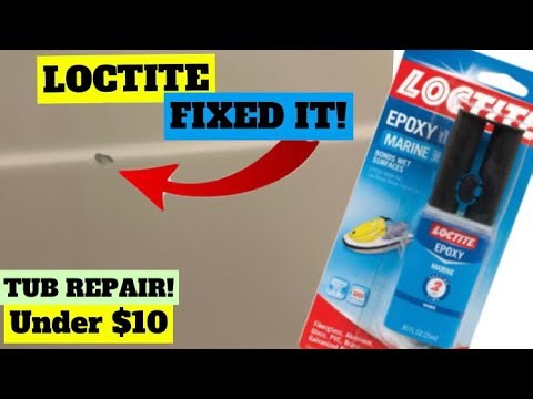 Fixing Fiberglass Bathtub Defects with Loctite Marine Epoxy | Step-by-Step Repair”